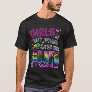 Camiseta Garotas Incríveis dos Anos 80 Querem se Divertir A