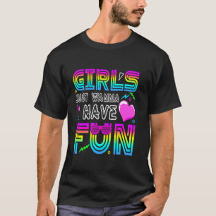 Camiseta Garotas Incríveis dos Anos 80 Querem se Divertir G