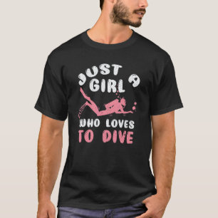 Camiseta Garotas mergulhadoras mulheres mergulho subaquátic