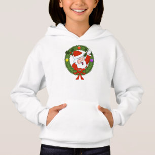 Camiseta Garotas Papais noeis no Wreath Holiday Hoodie