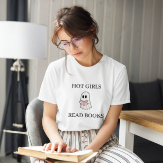 Camiseta Garotas Quentes Lêem Livros | Fantasma Halloween