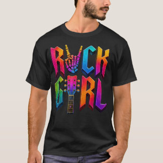 Camiseta Garotas Rock Rock'N Roll Garota Rock On Esqueleto