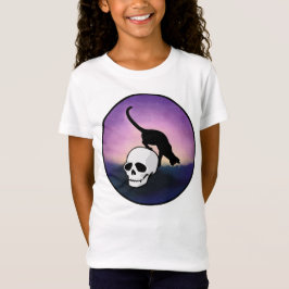 CAMISETA GAROTAS SPOOKY SKULL CAT