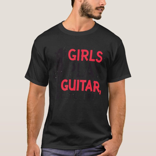 Camiseta Garotas tocam violão superam (Frente)