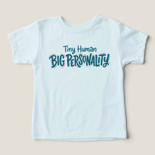 Camiseta Garotinho com muita personalidade (Design frontal)
