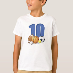 Camiseta Garoto 10º Aniversário de Esportes