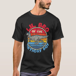 Camiseta Garoto Aniversário Eu Irei Irmão I Velociraptor I 