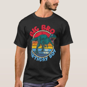 Camiseta Garoto Aniversário I Big Bro I Tyrannosaurus Rex I