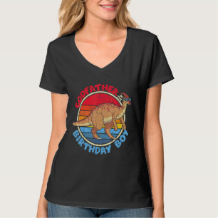 Camiseta Garoto Aniversário I Padrinho I Parasaurolophus I