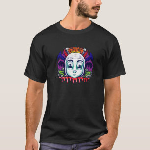 Camiseta Garoto Assustado Palhaço de Feira de Halloween As