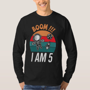 Camiseta Garoto Astronauta Astronauta de 5 Anos Nascimento