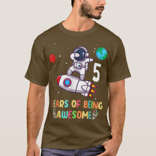 Camiseta Garoto Astronauta Astronauta de 5 Anos Nascimento