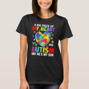 Camiseta Garoto Autista Peça Meu Coração Tem Autismo Ele é 