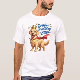 Camiseta Garoto Bom Certificado - Design de Cartoon de Love