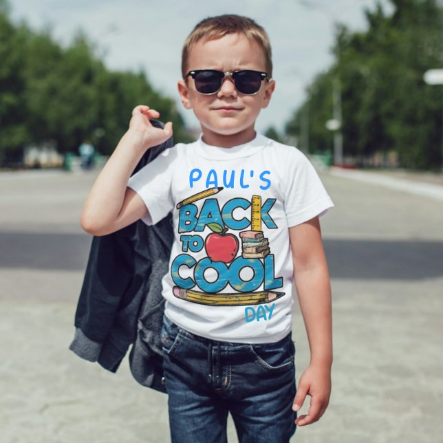 Camiseta Garoto Bonito de Volta à Escola (Criador carregado)