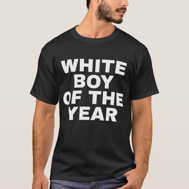 Camiseta Garoto Branco do Ano (Frente)