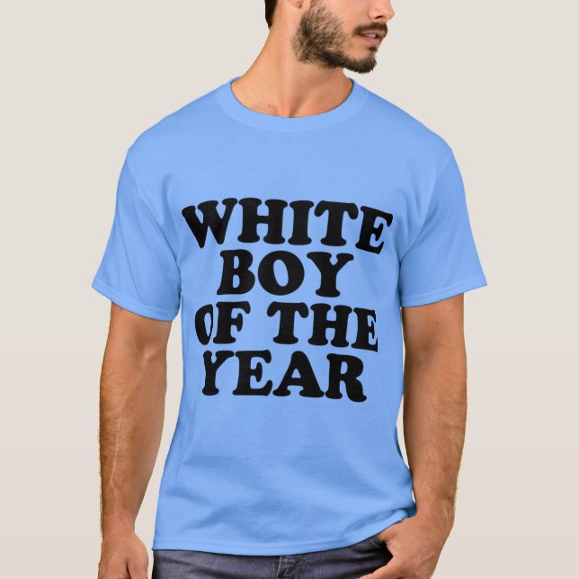Camiseta Garoto Branco Do Ano (Frente)