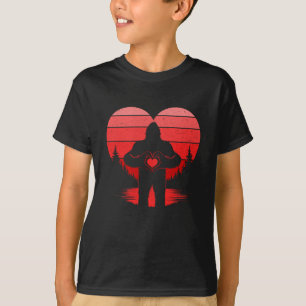 Camiseta Garoto Cardíaco K Sasquatch Pé-Grande do-Dia de os