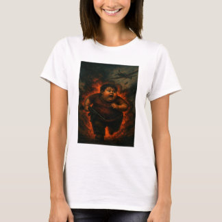 Camiseta Garoto Chubby na Guerra - Teto da Fantasia Escura 