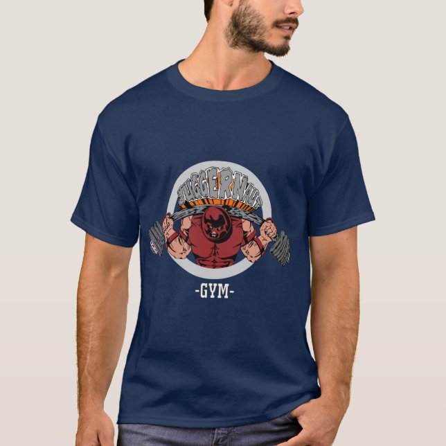 Camiseta Garoto da academia Juggernaut (Frente)