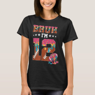 Camiseta Garoto de 12 anos fazendo aniversário Futebol Sorv