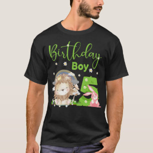 Camiseta Garoto de 5 de Aniversário do Leão Gelado
