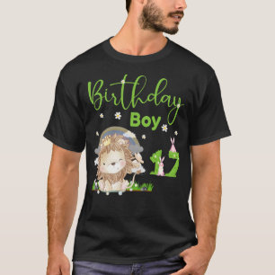 Camiseta Garoto de aniversário de 17 anos do leão bonito