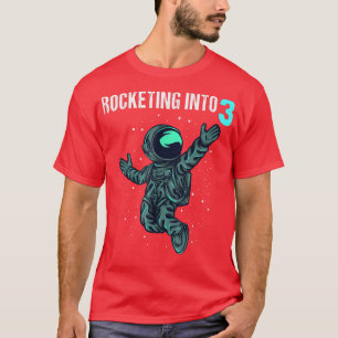 Camiseta Garoto de aniversário de 3 anos presente no astron