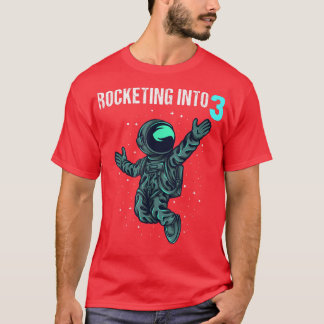 Camiseta Garoto de aniversário de 3 anos presente no astron