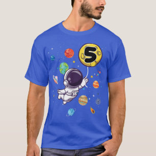 Camiseta Garoto de aniversário de 5 anos dá 5 de aniversári