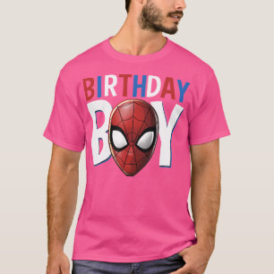 Camiseta Garoto de aniversário de Caras de aranha