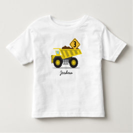 Camiseta Garoto De Caminhão De Construção A Qualquer Idade 
