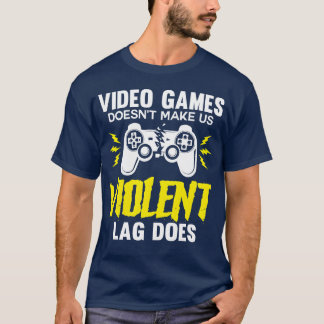 Camiseta Garoto de família de videogame violento