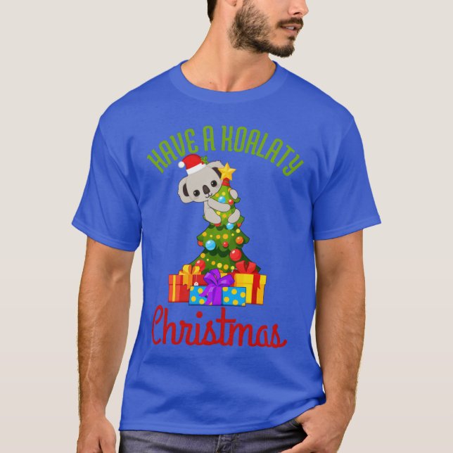 Camiseta Garoto de Natal Koala (Frente)