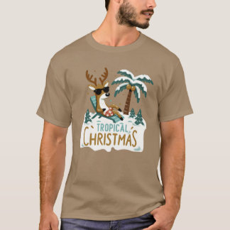 Camiseta Garoto de Natal tropical