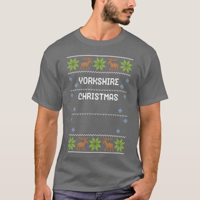 Camiseta Garoto de Natal Yorkshire (Frente)