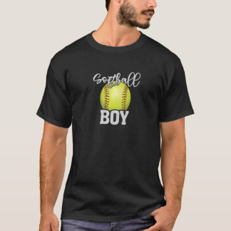 Camiseta Garoto de Softbol Família de Softbol Vintage Combi