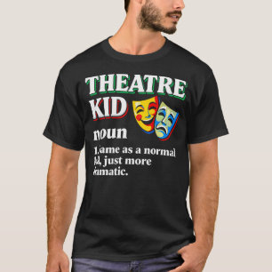 Camiseta Garoto de Teatro de Definição Engraçada