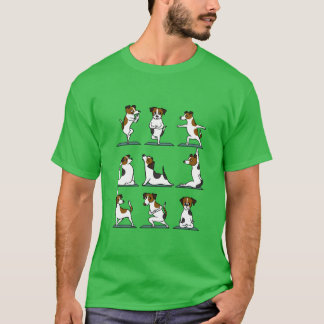 Camiseta Garoto de Yoga Jack Russellerrier