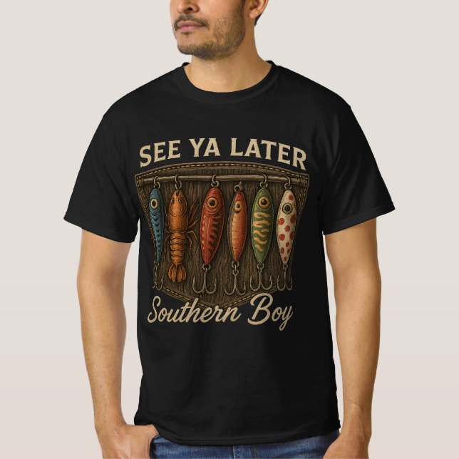 Camiseta Garoto do Sul Pesca Caça Rústica (Frente)