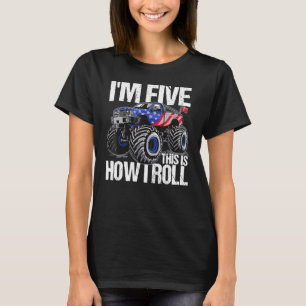Camiseta Garoto dos Caminhões-Festa de aniversário Monstros