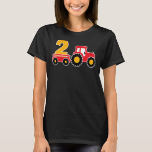 Camiseta Garoto Farmador de Tema de Trator de Fazenda segun