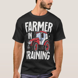 Camiseta Garoto Fazendeiro Fazendeiro em Treinamento Trator