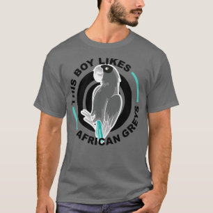 Camiseta Garoto Gosta de Cinzas Africanas - Animais Exortad