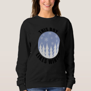 Camiseta Garoto Gosta de Cozy Winter Days Landscape Winter 