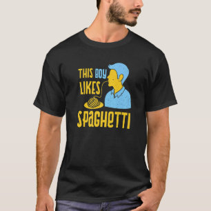 Camiseta Garoto Gosta De Massas Comidas Italianas De Esparg
