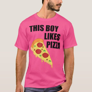 Camiseta Garoto Gosta De Pizza Engraçado Dizendo Pizza Chef