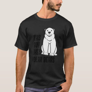 Camiseta Garoto Gosta de Ursos Polares Expedição à Vida Sel