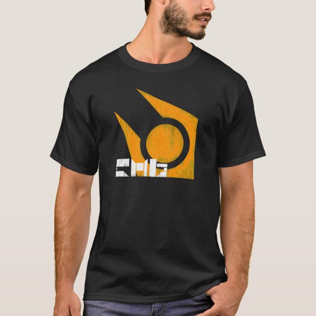 Camiseta Garoto Grunge Combinado (Frente)