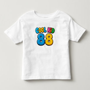 Camiseta Garoto Legal 88 Estilo Cartoon Divertido